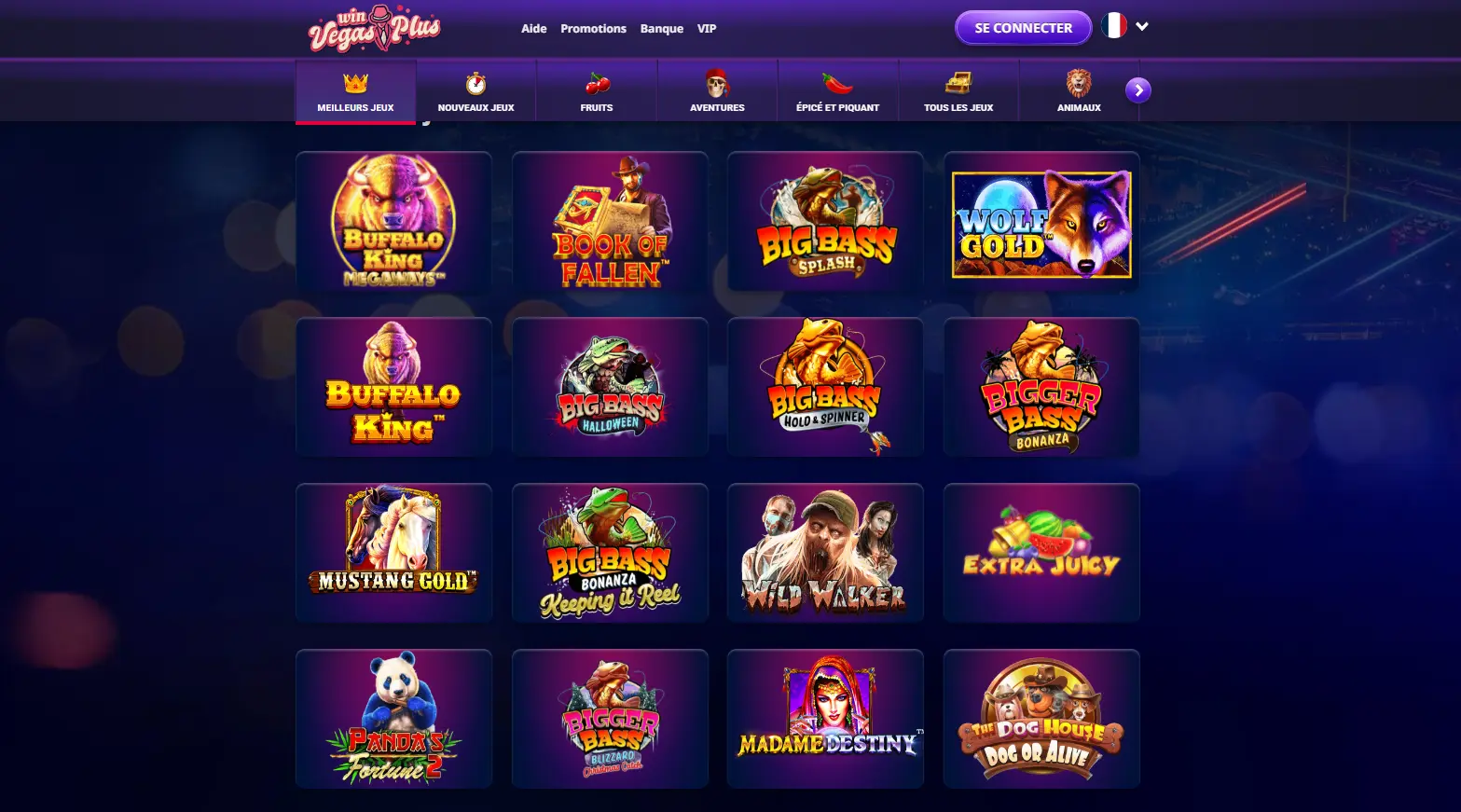 La vaste sélection de jeux de Win Vegas Plus casino en France La vaste sélection de jeux de Win Vegas Plus casino