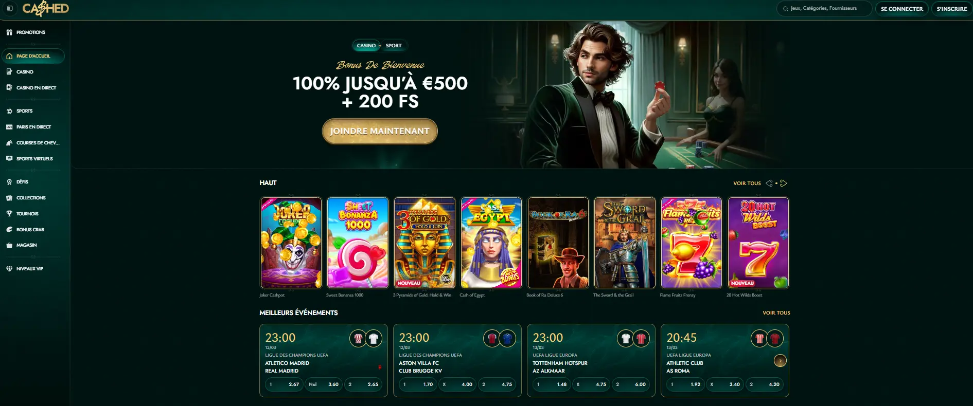 Les avis sur le casino Cashed France Les avis sur le casino Cashed