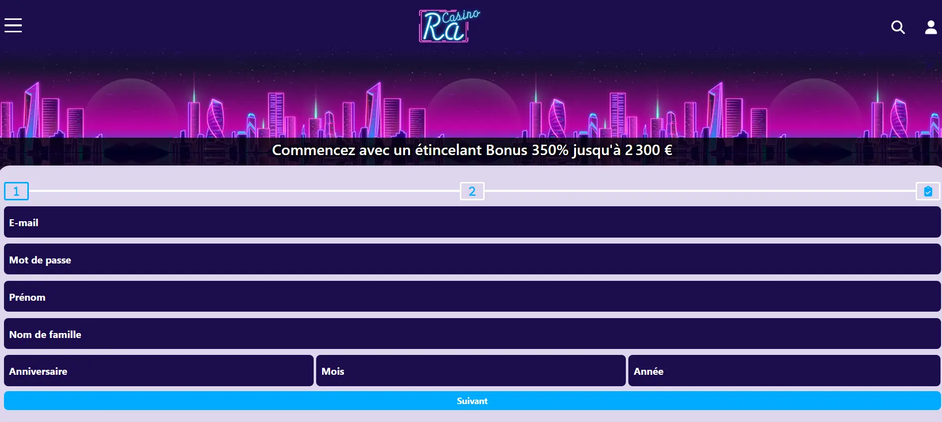 Inscription et connexion à Ra casino en ligne Inscription et connexion à Ra casino