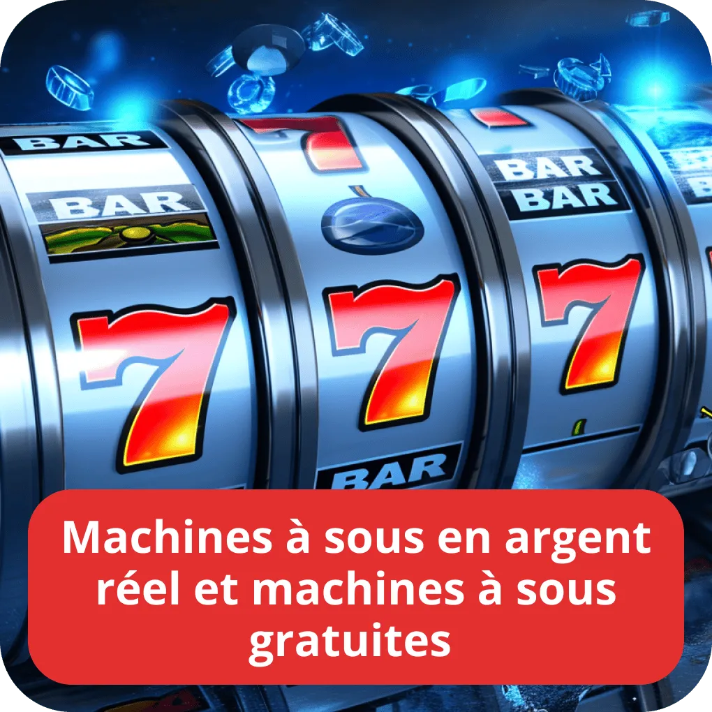 Machines à sous en argent réel et machines à sous gratuites 