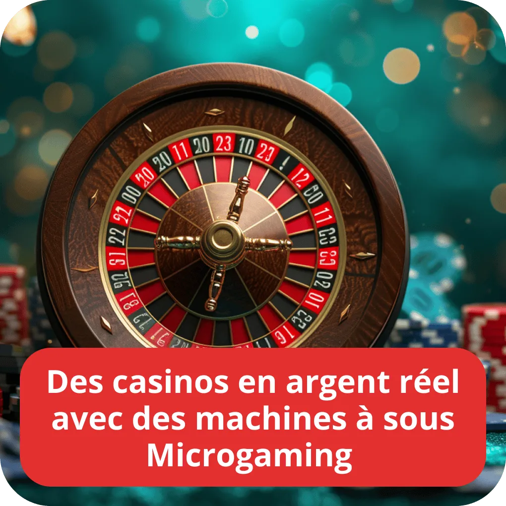 Des casinos en argent réel avec des machines à sous Microgaming 