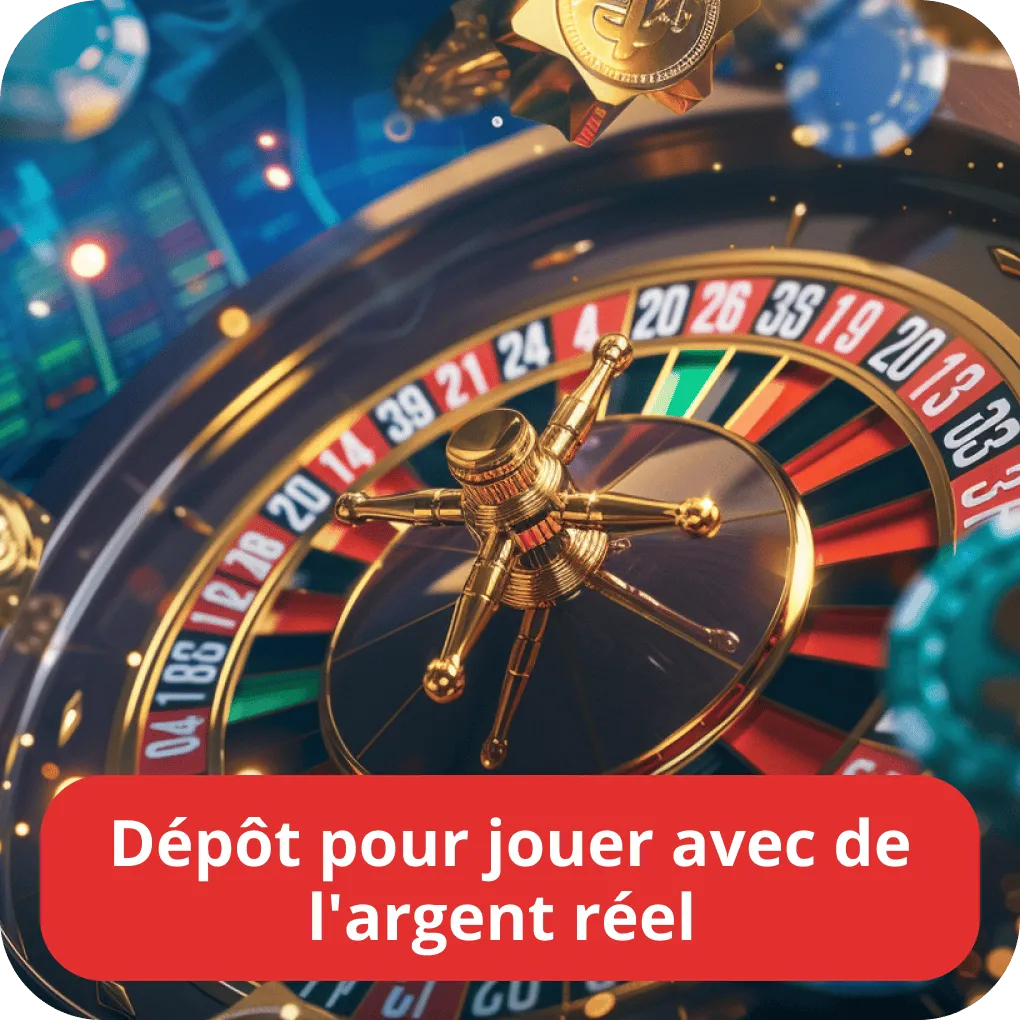 Dépôt pour jouer avec de l’argent réel   