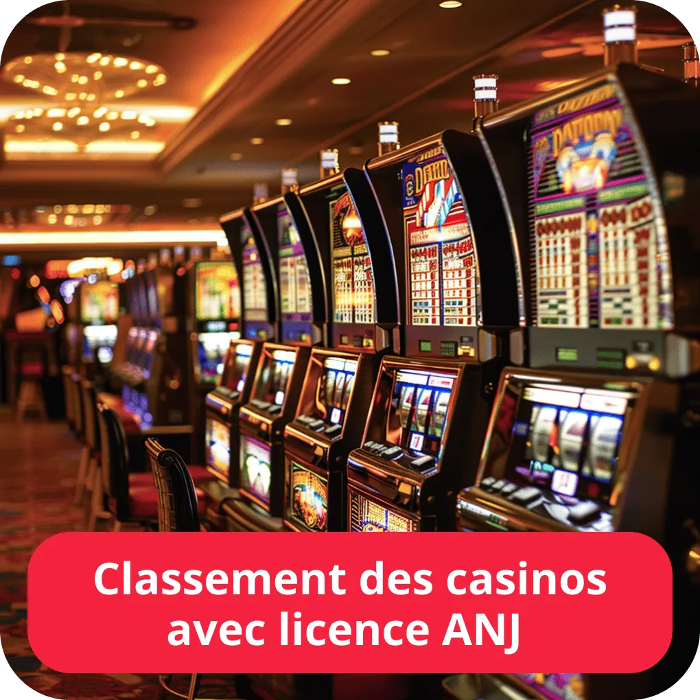 Classement des casinos avec licence ANJ