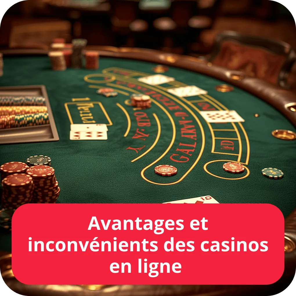 Avantages et inconvénients des casinos en ligne 